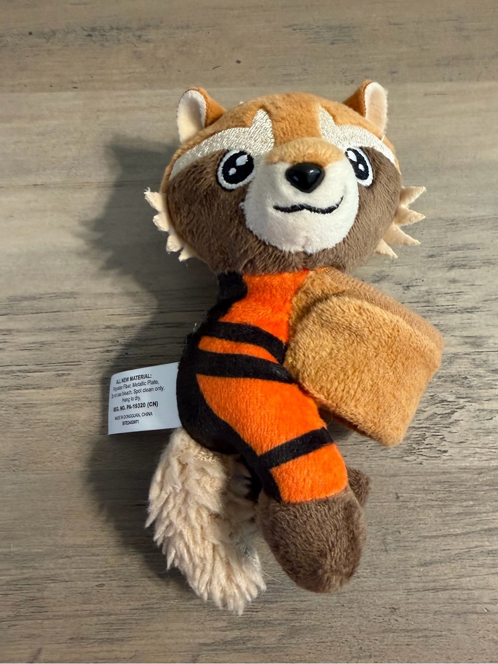 Marvel Bullsitoy Rocket Raccoon Slap Bracelet Plush Cutie Cuff